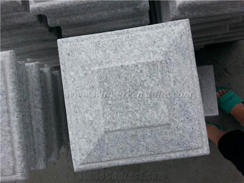 Direct Supply Of G603 Light Grey Granite Pillar Caps, Winggreen Stone