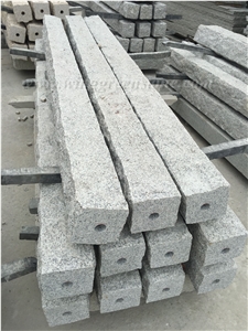 Light Grey G603 Granite Flamed and Natural With/Without Hole for Pillars and Posts to European Market, Winggreen Stone