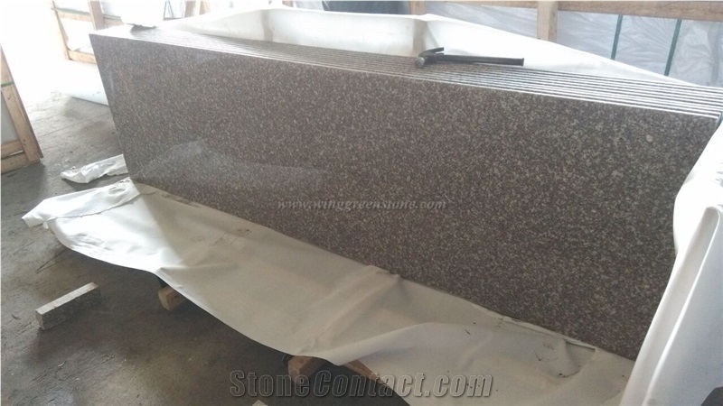Luna Pearl Granite Countertops, G664 Granite Kitchen Countertops, Luoyuan Red Granite Kitchen Bar Tops, Xiamen Winggreen Manufacturer