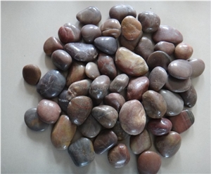 Multi Color Pebble Stone, Polished or Mat River Stone, for Walkways and Driveways, Winggreen Stone
