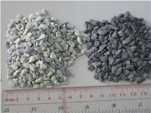 Natural Gravels, Grey Pebble Stone Driveways, Black and White Gravels for Floor Paving, Striped Pebbles, Xiamen Winggreen Manufacturer