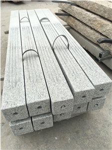 Own Factory Light Grey G603 Granite Flamed With/Without Hole for Pillars and Posts to European Market, Winggreen Stone