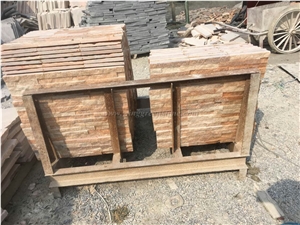 Own Factory, Red Quartzite Wall Cladding/Cultured Stone/Stone Wall Decor/Corner Stone, Natural Surface Culture Stone, Xiamen Winggreen Manufacturer