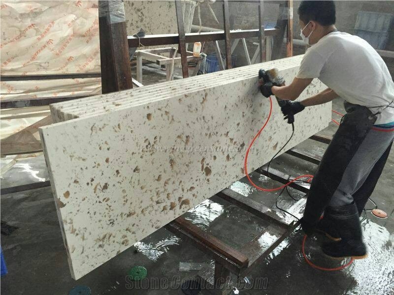 Own Factory, White Quartz Stone Countertops, White Quartz Kitchen Bench Tops, Engineered Stone Kitchen Countertops, Xiamen Winggreen Manufacturer