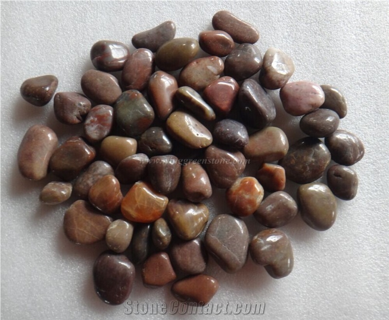 Red Pebble Stone, Polished or Mat Pebble Stone, Cobble Stone, Pebble Stone for Driveways and Walkways, Winggreen Stone