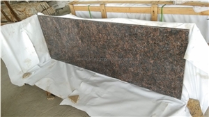 Tan Brown Granite Kitchen Bench Tops, Imported Granite Kitchen Island Tops, Dark Tan Granite Custom Countertops, Xiamen Winggreen Manufacturer