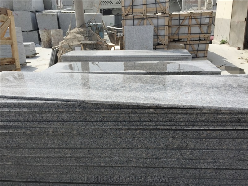 Welcomed by Middle East Market, G383 Granite Kitchen Countertops, Pearl Flower Granite Kitchen Island Tops, Grey Pearl Granite Kitchen Desk Tops, Xiamen Winggreen Manufacturer