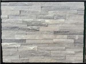White Quartzite Cultured Stone, Competitive Price Wall Cladding for Decoration, Stacked Stone Veneer, Winggreen Stone