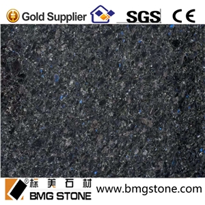 Blue in the Night Granite Slab Tile, Angola Black