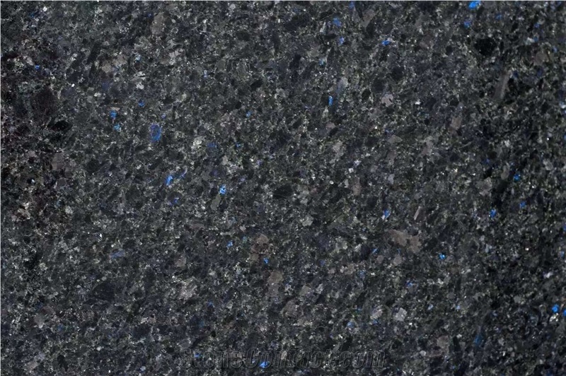 Blue in the Night Granite Slab Tile, Angola Black
