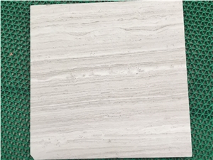 Brushed Wooden White Marble, China White Marble
