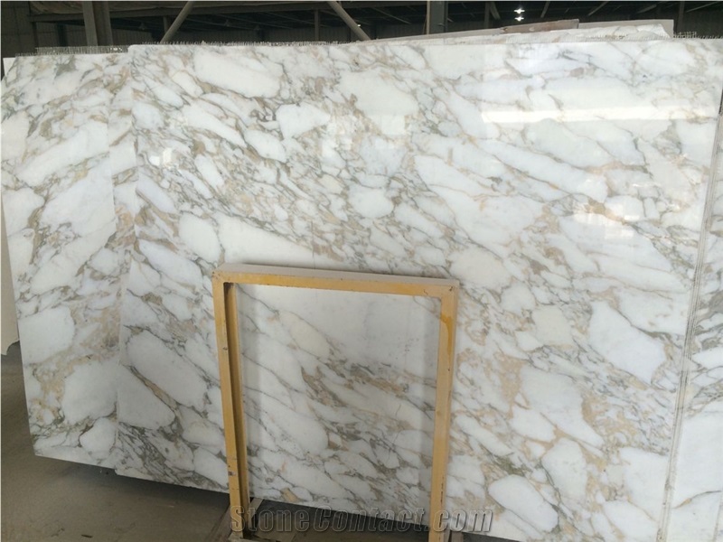 Calacatta Gold Marble Tile & Slab, Arabescato Gold from China ...