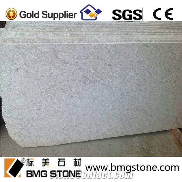 Custom Solid Surface Pearl White Granite Round Tabletop