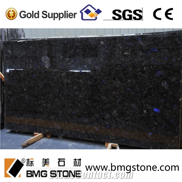 Volga Blue Granite Slab Tile Ukraine Black Granite