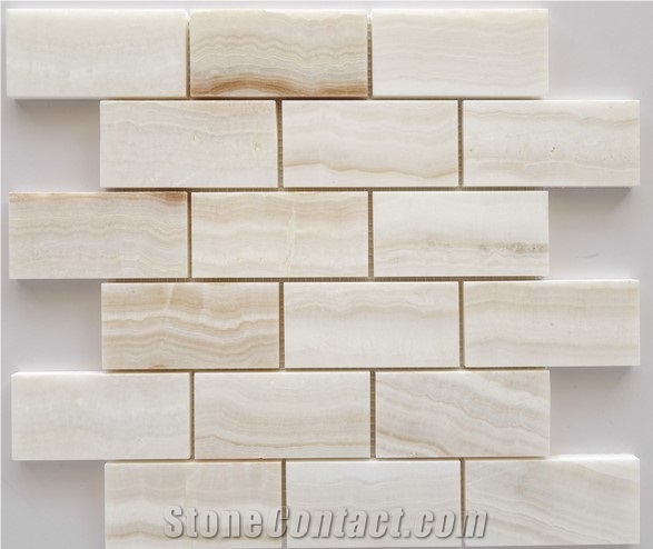 Chinese White Onyx Mosaic Tiles