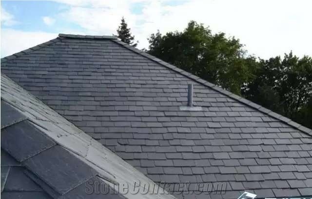 Dark Black Slate Roof/China Roofing Slate/Natural Slate Stone