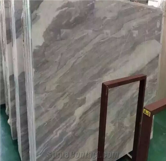 Ice Age White Grey Marble Slabs & Tiles, China Grey Marble