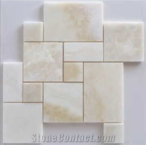 Manufactured Natural White Onyx Stone Slab Tiles for Luxury Decoration