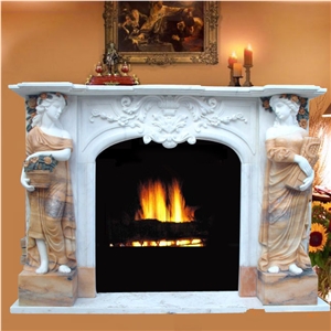 European-Style Fireplace,Marble Fireplace Mantel