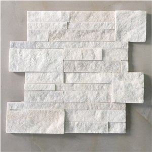 Exterior and Interior Wall Natural Culture Stone Crystal White Quartzite Cultured Stone