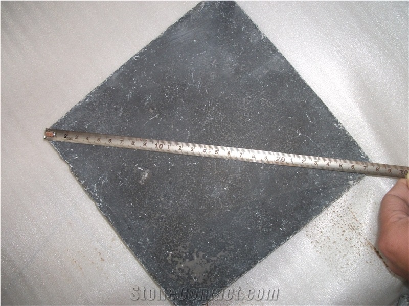 China Blue Limestone Honed & Tumbled Floor Covering Tiles,Floor Pavers