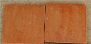 Handmade Orange Terracotta Tile Brick
