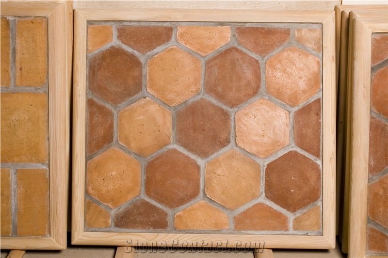 Handmade Terracotta Glazed Antique Tile