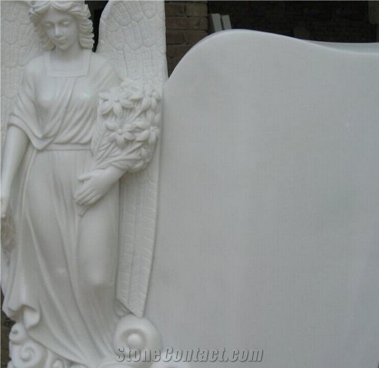 Marble Cemetery Tombstone,Angel Monument,Memorial,Gravestone,Headstone