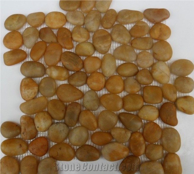 River Stone,Pebbles,Colorful Pebbles,Round Pebbles,Yellow River Stone,Small Shape Pebbles,Polished Pebbles,Pebble Pattern,Mixed Pebble Stone Chipped Mosaic
