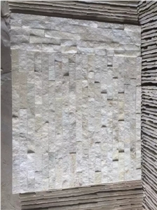 China White Quartzite Ledge Stone Veneers