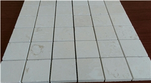 Shellstone Wall Mosaics, White Limestone Mosaic