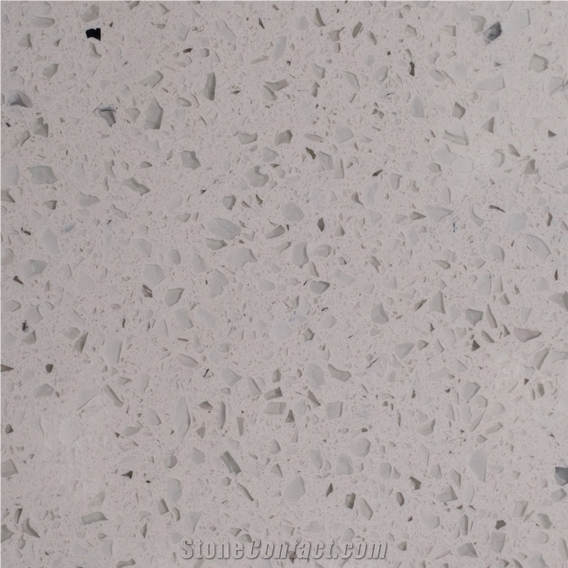White Polished Quartz Slabs & Tiles, Flooring Tiles