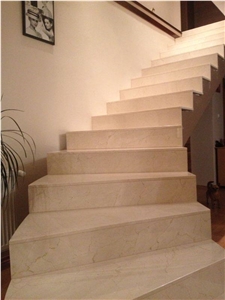 Crema Fantasia Marble Staircase