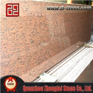 Chinese Polished Camelia Pink Granite Tile & Slab, China Red Granite