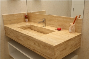 Travertino Romano Honed Bathroom Top