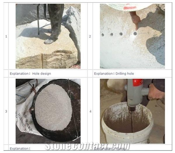 Expansive Mortar For Granite Quarrying