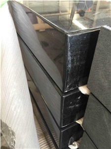 High Quality Polished Shanxi Black Granite Bench Absolute Black Granite