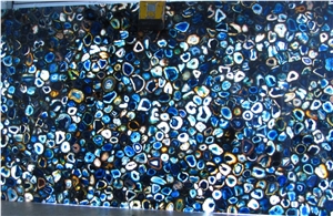 Brazil"S Blue Agate Stone /Gemstone Table Tops