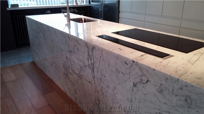 Calacatta Carrara Marble Kitchen Countertop