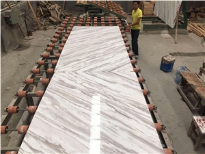 Book Matched Volakas White Marble/Book Matched White Marble/Slabs and Tiles