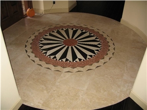 Multicolor Marble Mosaic Medallions