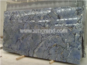 Azul Bahia Granite Slab & Tile, Brazil Blue Granite