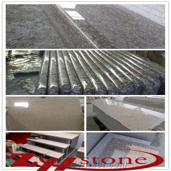 Peach Blossom Red Gutian Granite G687 Steps, Staircase,Treads,Riser, and Stair Threshold