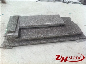 Poland Style G664/ Luoyuan Red Granite Tombstone Design/ Monument Design/ Western Style Monuments/ Single Monument/ Cemetery Tombstones