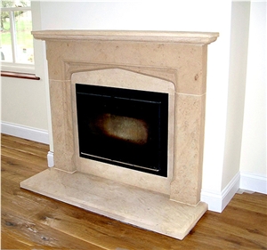Beige Marble America Fireplace Mantel,Fireplace Decorating,Surround,Hearth,North Euro Fireplace