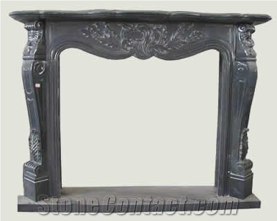 Black Granite America Fireplace Mantel Fireplace Decorating
