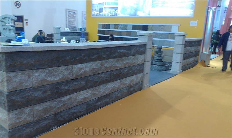Cheap China Grey Granite G603 Natural Split Granite Mushroom Stone&Panels,Mushroom Wall Cladding,Mushroomed Stone