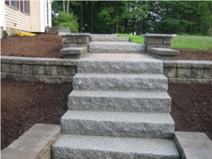 Cheap China Grey Natural Split Stone Granite Step&Stair,Tread,Riser