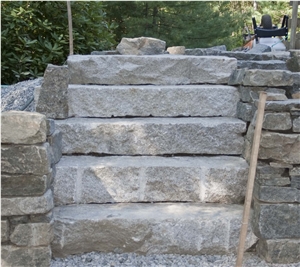 Cheap China Natural Split Stone G341 Granite Step&Stair,Tread,Riser,Sesame Grey