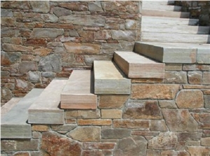 Cheap China Natural Stone Granite Yellow Quartzite Step&Stair,Tread,Riser